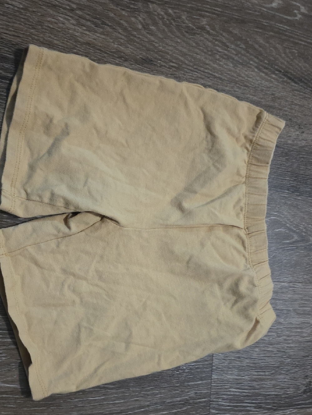 Kids Cotton Elastic-Waist Shorts in Tan